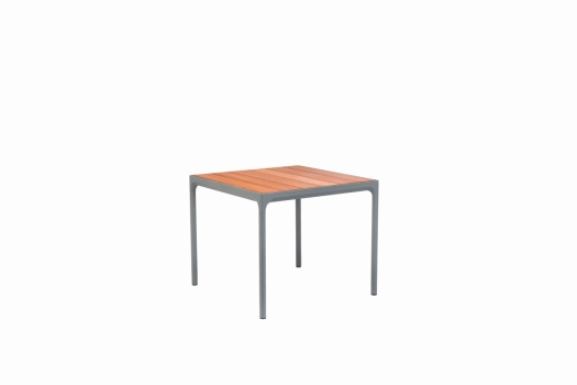 HOUE - FOUR Tisch 90 x 90 cm Bambus/grau